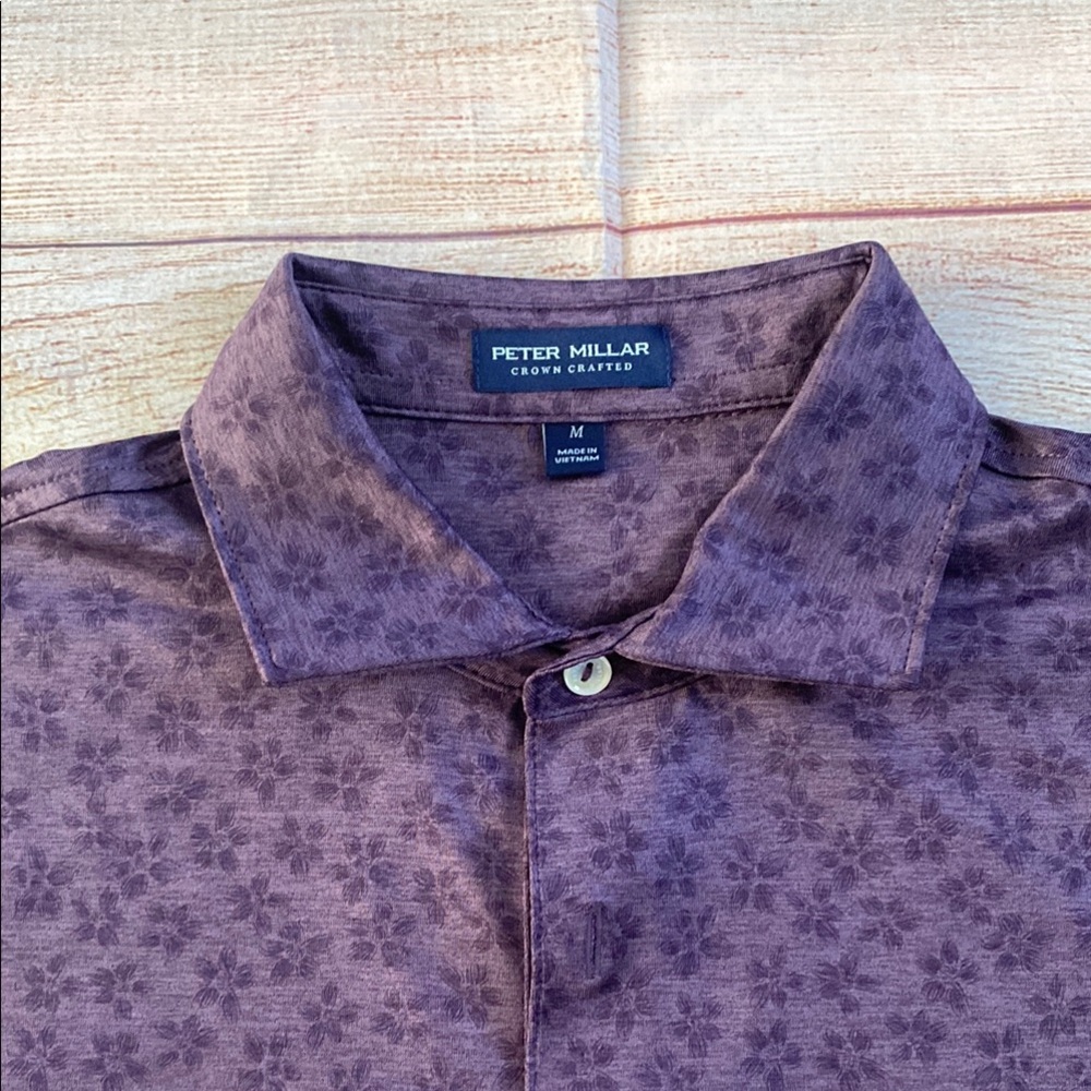Peter Millar Purple Floral Men's Shirt